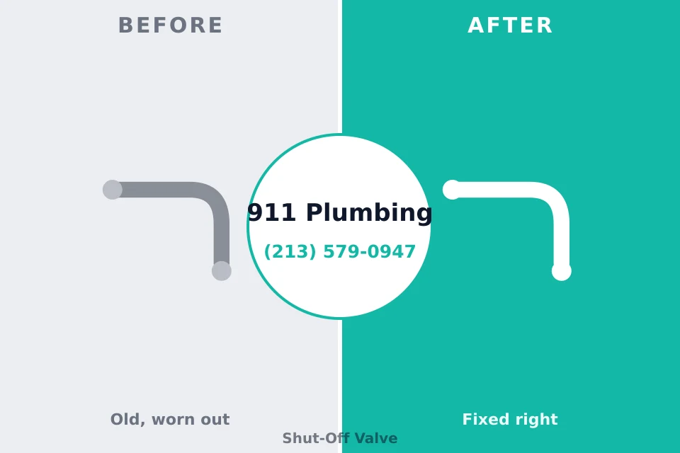Before and after: plumbing repair Scarsdale, NY